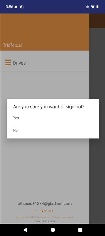 Confirm Sign Out