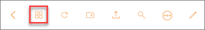 Files and folder list view