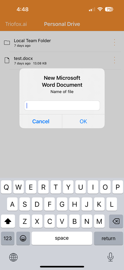 upload ms doc