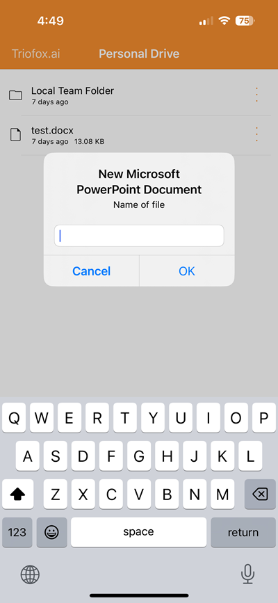 upload ms doc