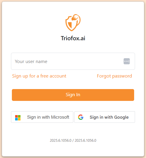 Triofox.ai login