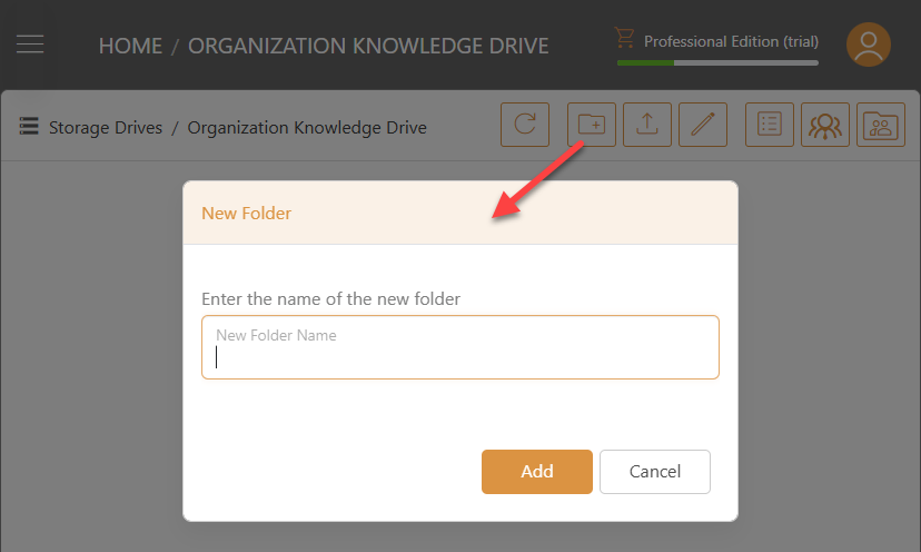 Triofox.ai New Folder
