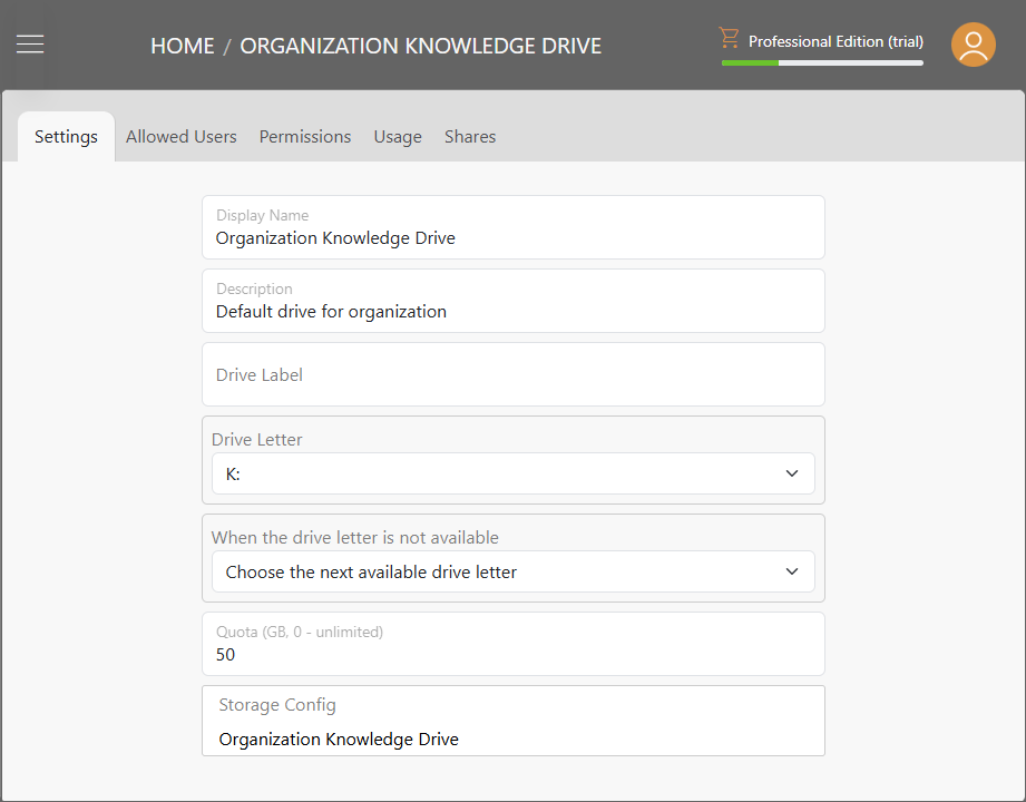 Triofox.ai Manage Settings