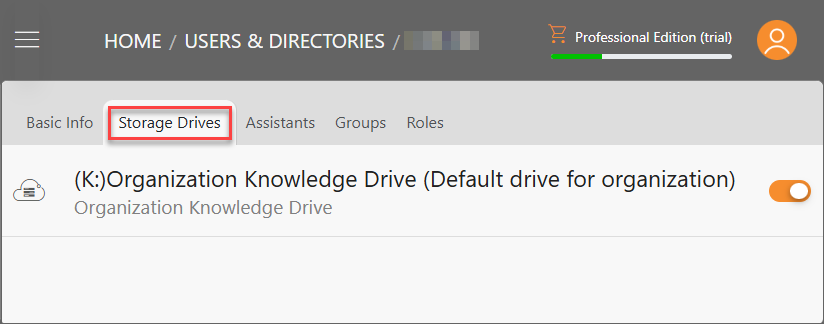 Triofox.ai Manage - Storage Drives