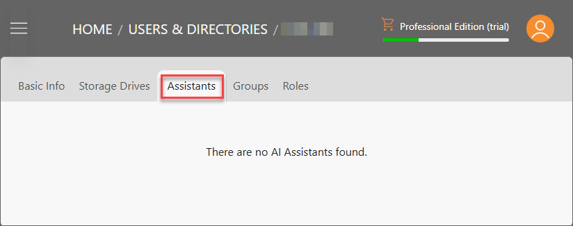 Triofox.ai Manage - Assistants