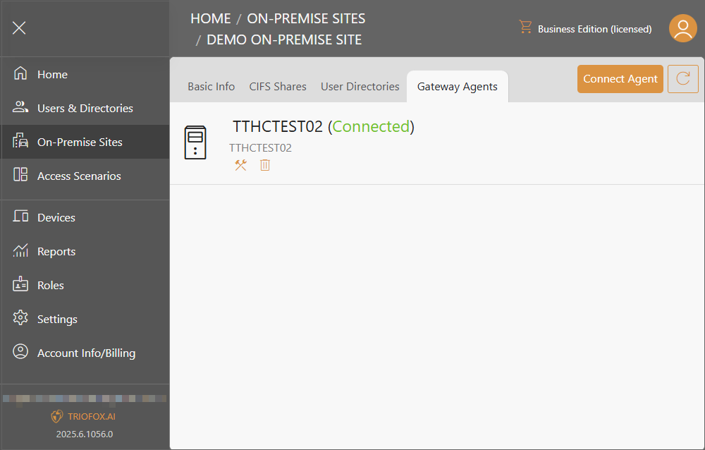Triofox.ai Manage the Site