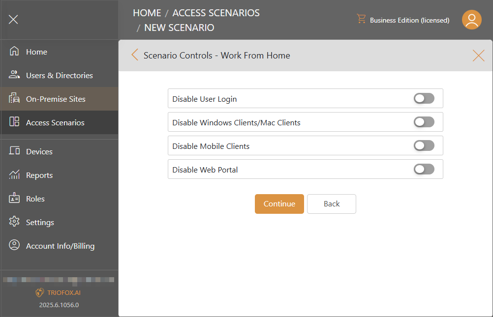 Triofox.ai New Access Scenario - Work from Home