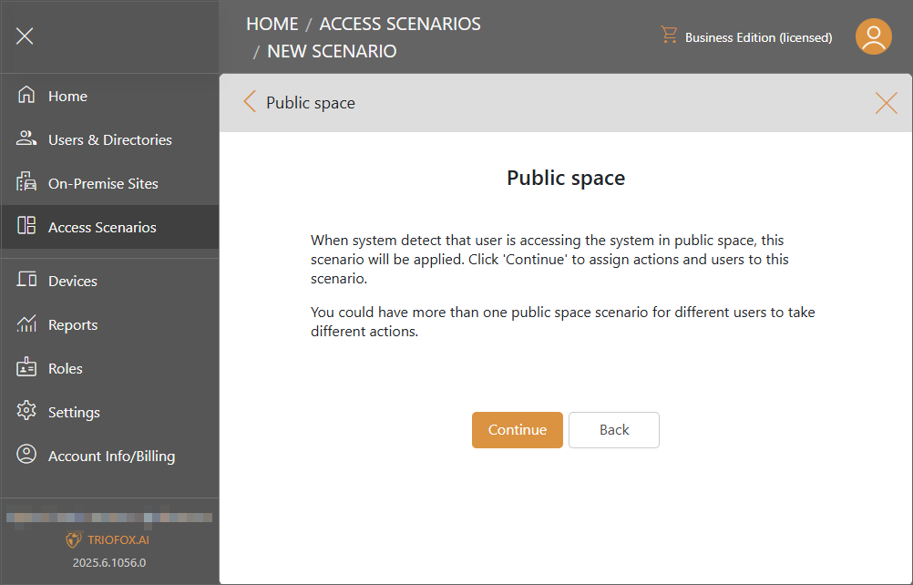 Triofox.ai New Access Scenario - Public Space