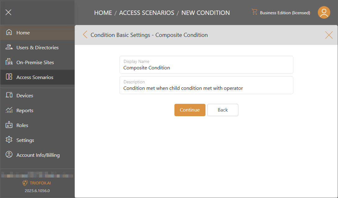 Triofox.ai Manage Access Scenario - Controls