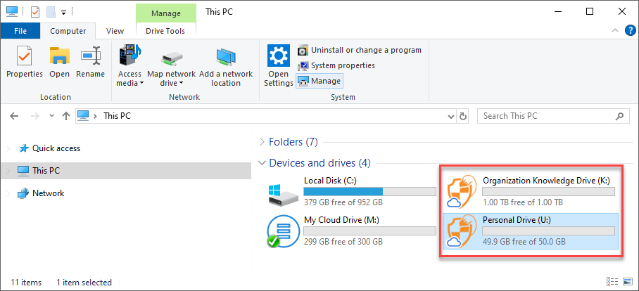 Access Storage Drives