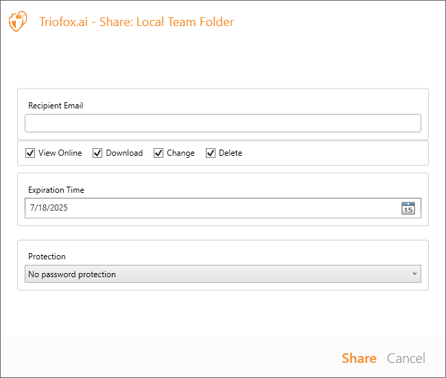 Share a folder